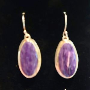 Womans amathyst/purple Earings